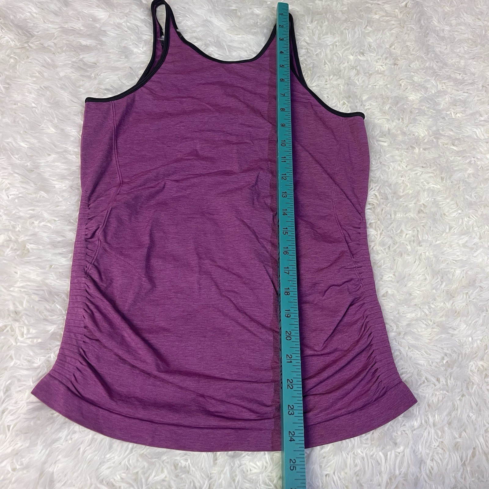 Lululemon In The Flow Tank Heathered Regal Plum W1I76S Womens 4