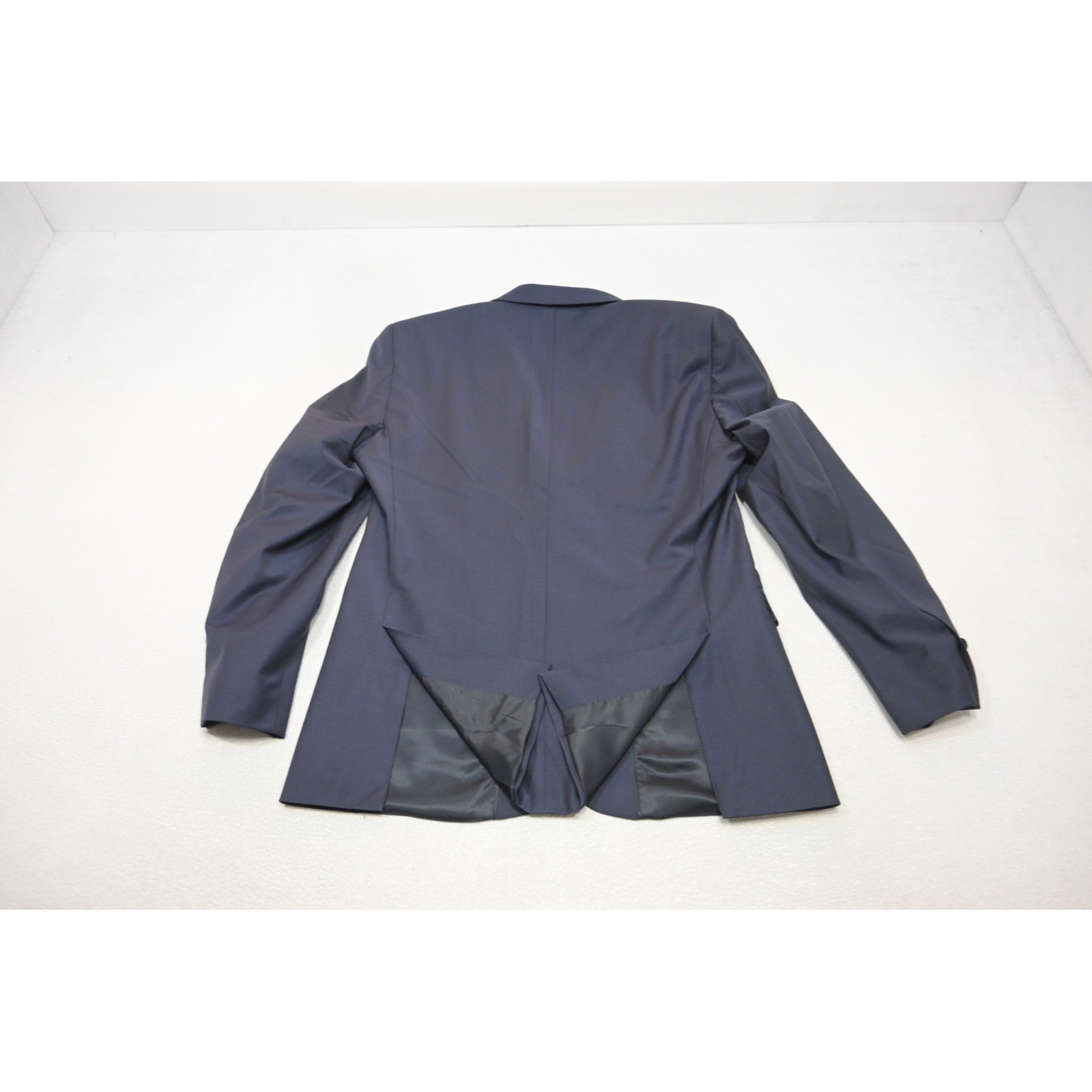 Calvin Klein 2-Piece Suit Men Size 40R Pants 33×30 Blue Slim Fit Stretch EUC