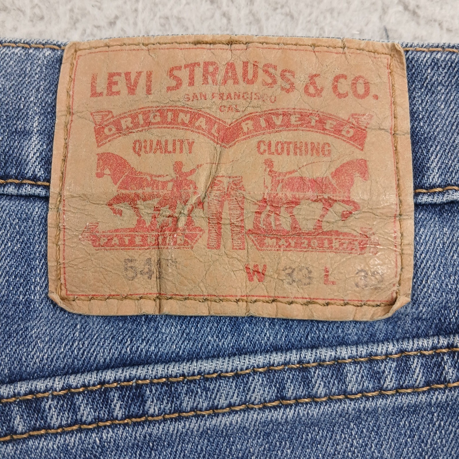 Levi’s 541 Athletic Fit Blue Jeans W38 L32 All Seasons Tech Comfort Preowned