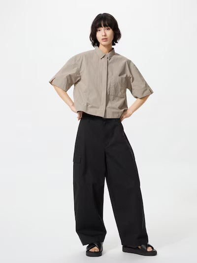 UNIQLO Barrel Cargo Pants XS-3XL Women Tapered 487393 from Japan NWT