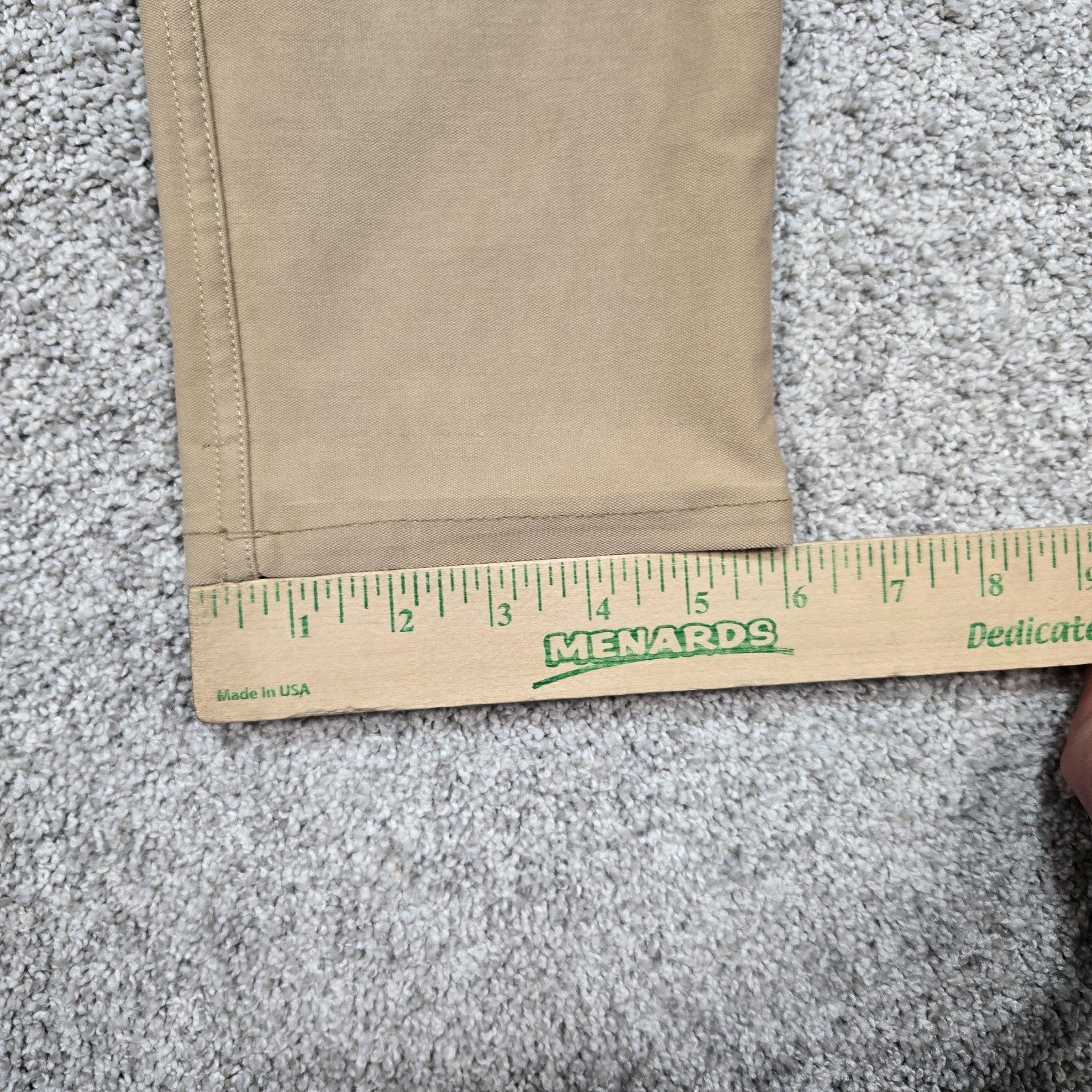 Lululemon Utilitech Abrasion Resistant Pants Men 31 (32×31) tan Stretch LM5ABNS