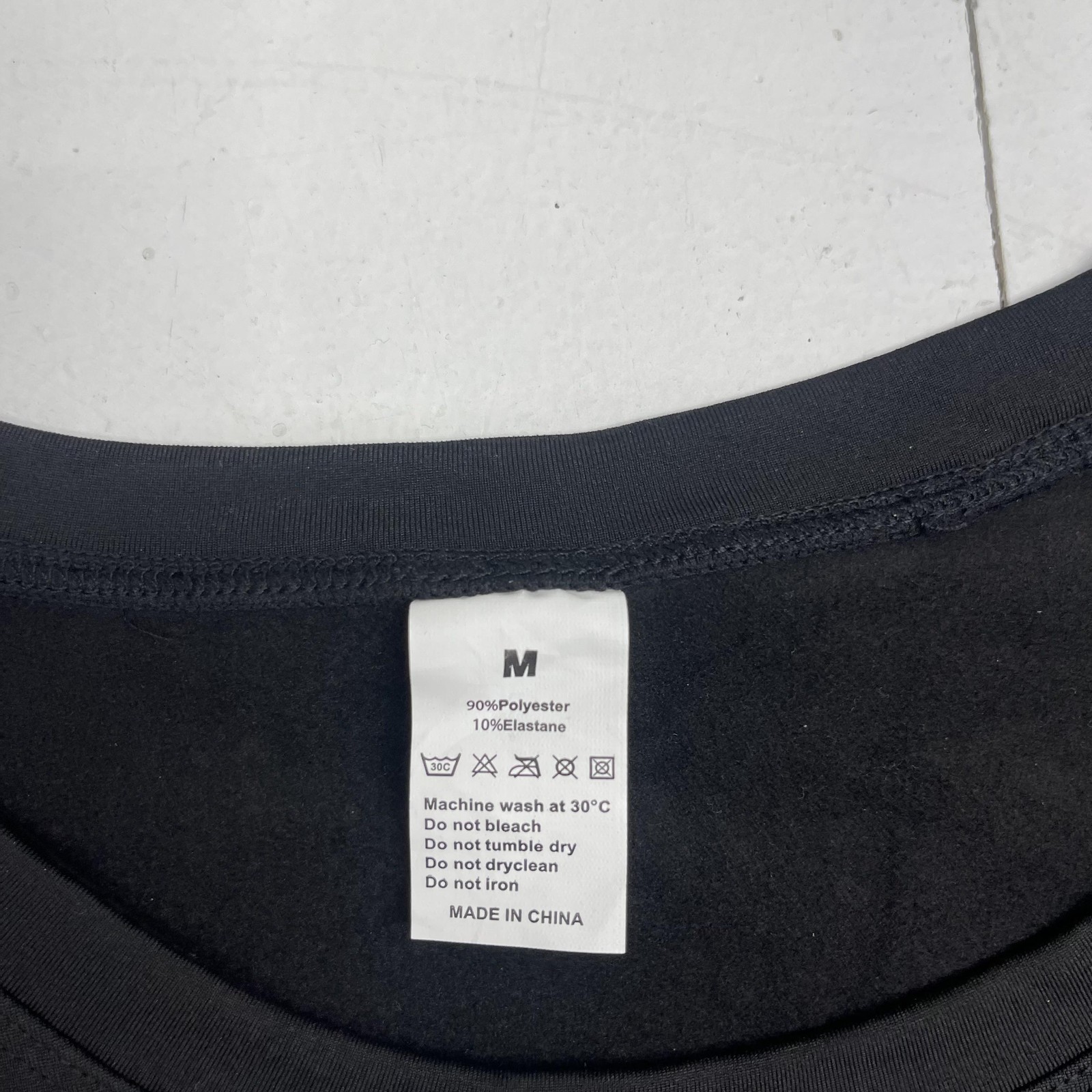 Thermal Long Johns Underwear Set Mens Medium Black Microfiber 2 Piece Base Layer
