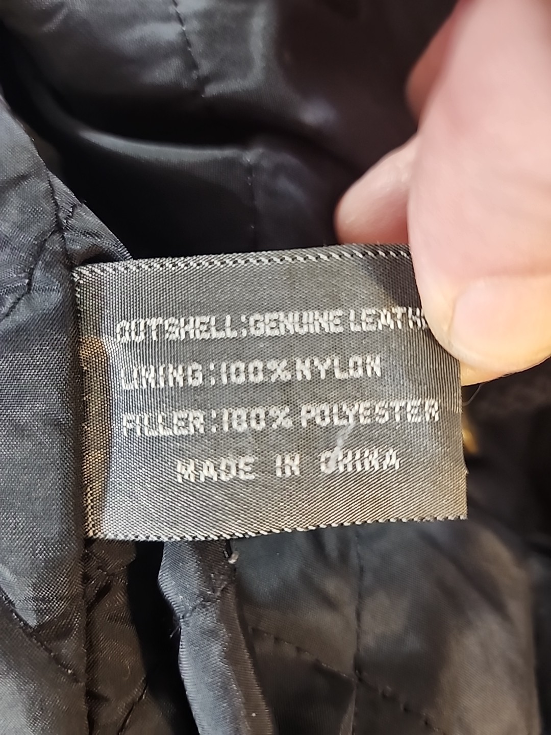 Men’s David Taylor Genuine Leather Jacket Size Large L Black Full Zip Coat
