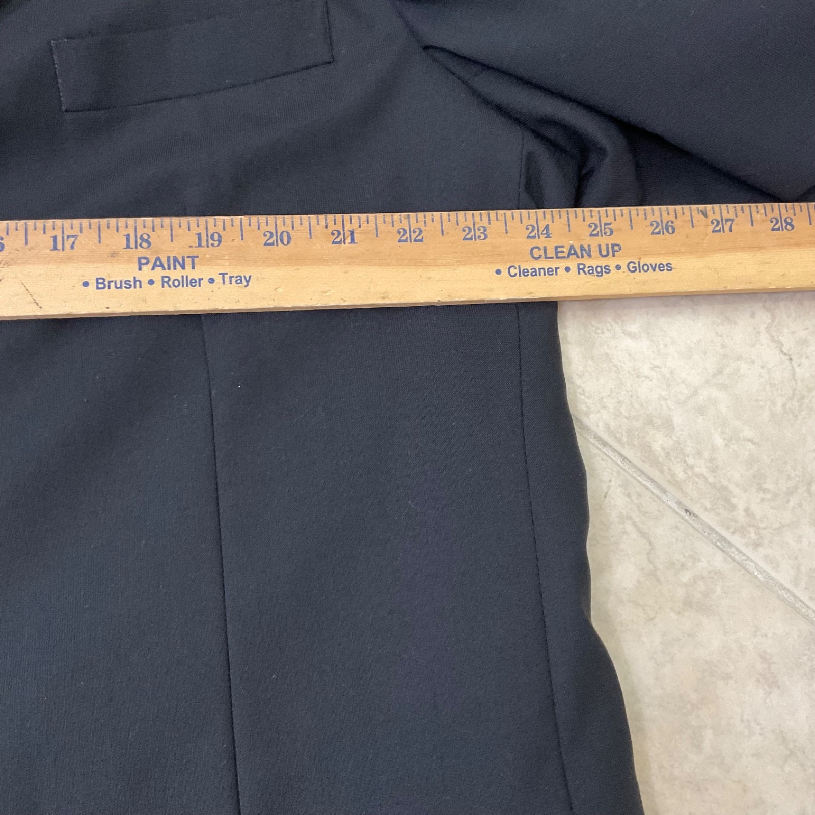 Gianco Polo Blazer Mens 48L Super 140s Wool Suit Jacket Only Black 3 Button