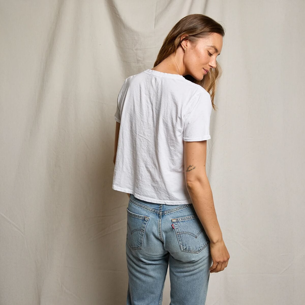 perfectwhitetee Beckett Cotton V Neck T-Shirt – Women’s