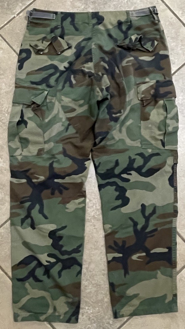Vintage US Army M81 Combat Trousers Men’s Medium Regular Woodland Camo 80s Pants
