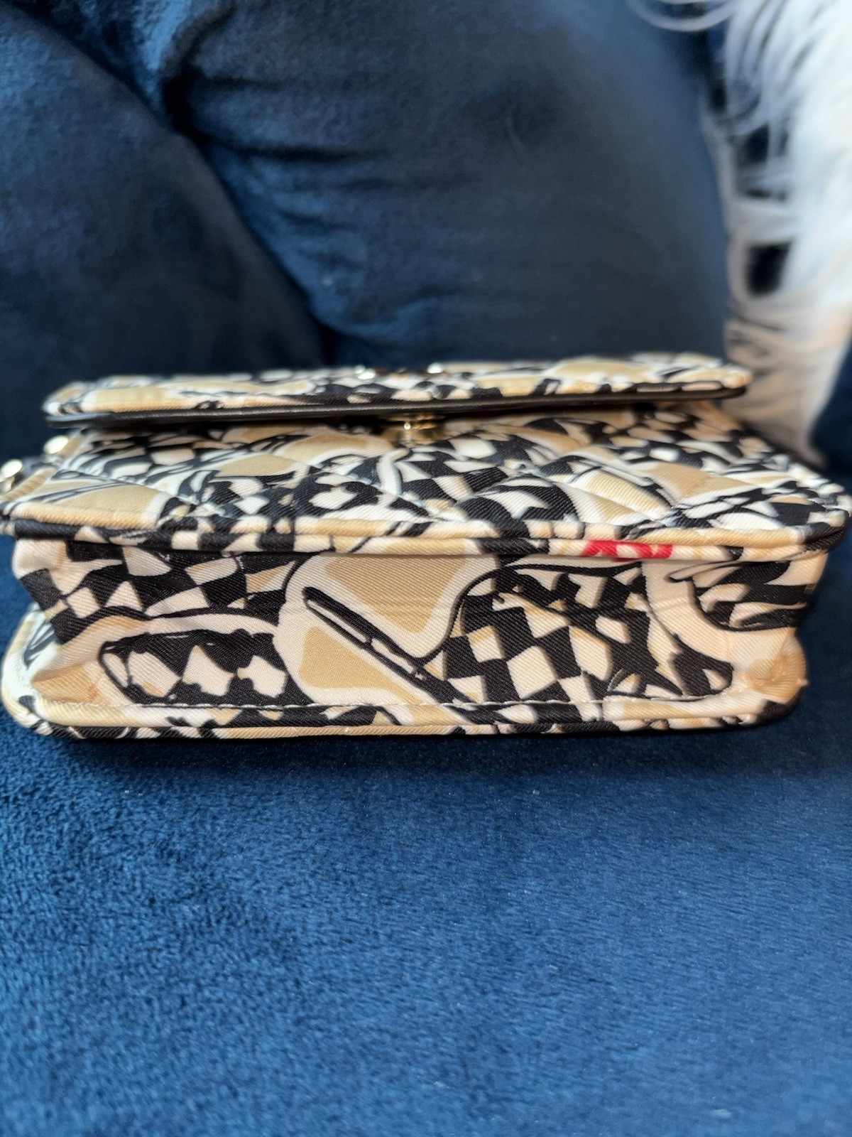 CHANEL Limited Edition Checkered Flag Mini Chain Shoulder Crossbody Microchi Bag