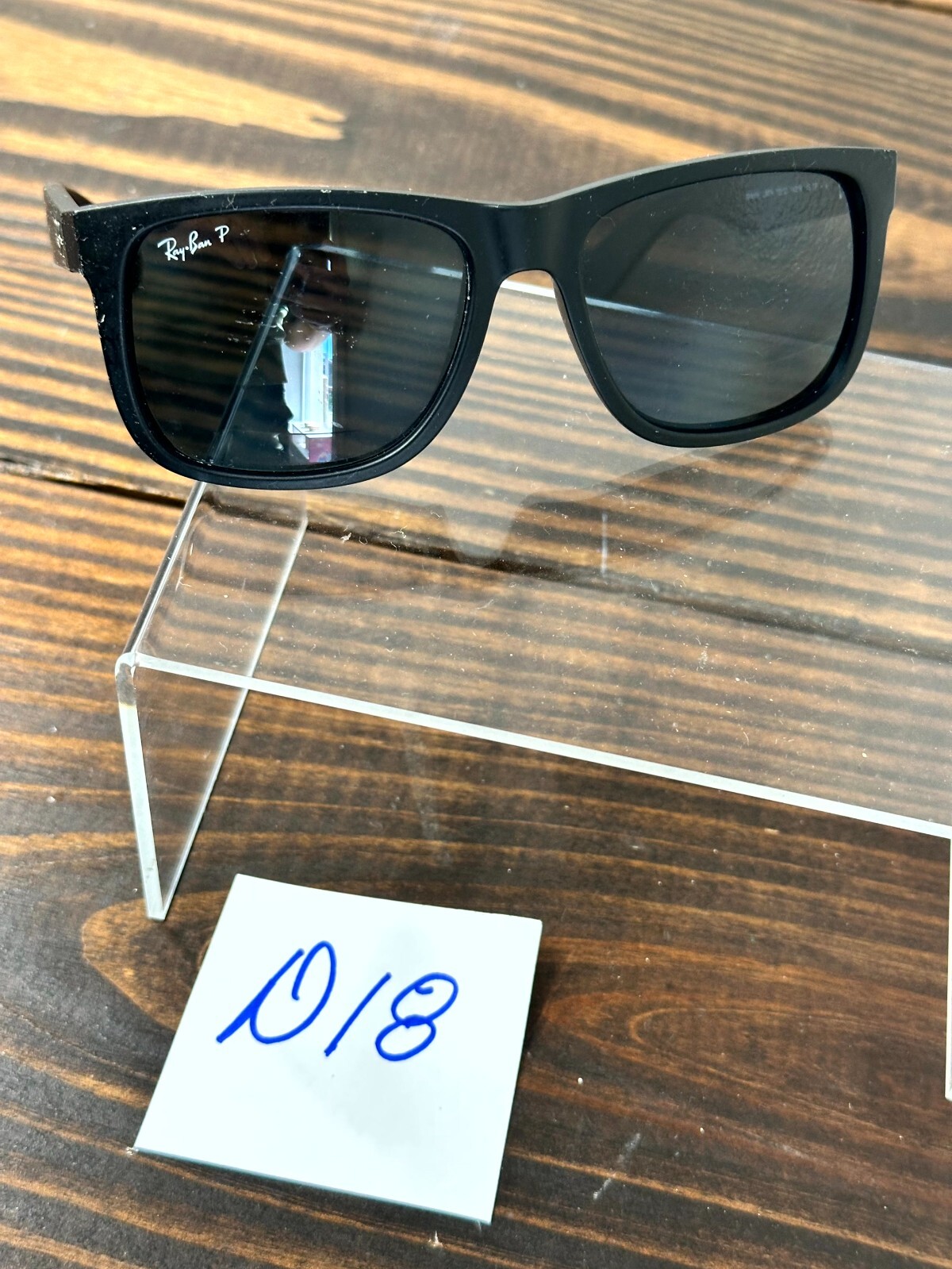 Ray-Ban Justin Classic RB4165 622/2V Matte Rubber Black Sunglasses Full Rim