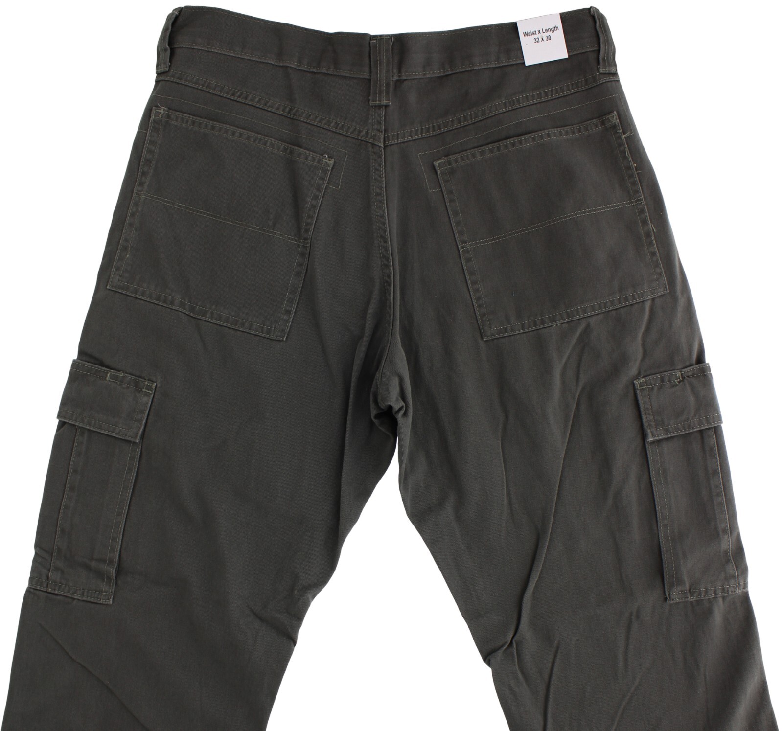 Wrangler Authentics Men’s Cargo Pants Regular Fit, Twill, 8-Pocket, L & R Tech