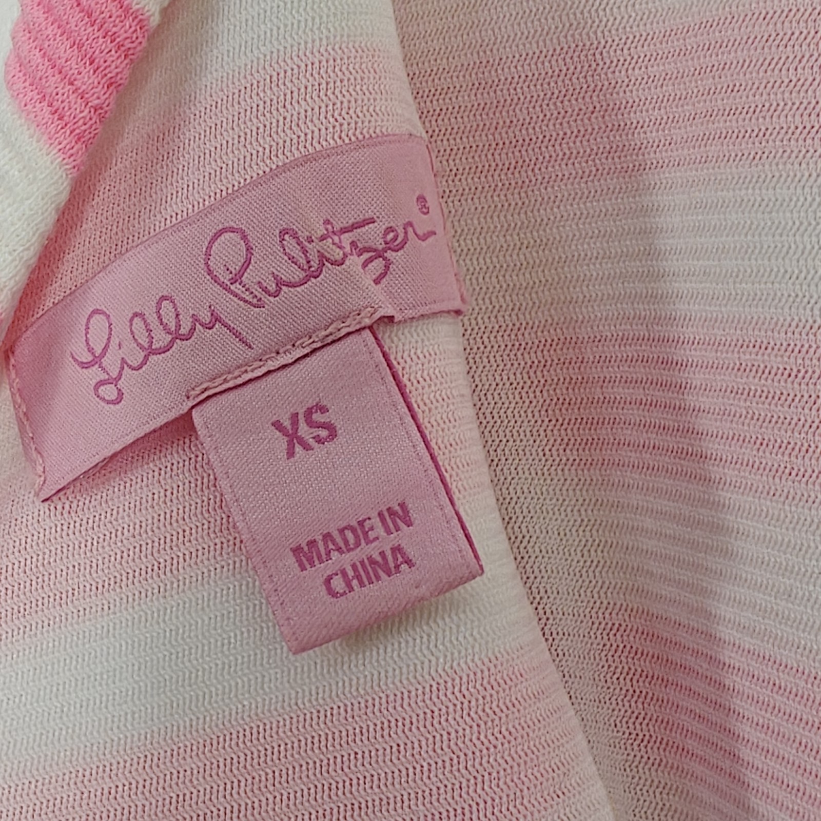 Lilly Pulitzer Eden Mini Shift Dress Size XS Tropical Pink Pout Striped Summer
