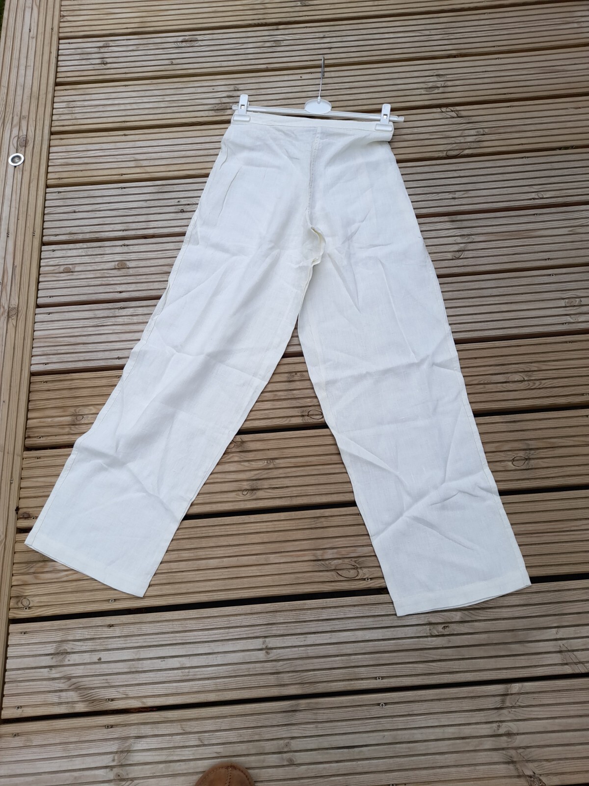 Kasbah linen trousers- cream 12/14, 14/16, 16/18, 20/22 – BNWT p706s15