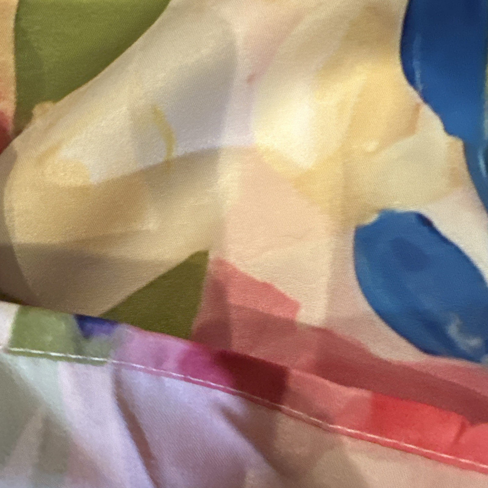 Multicolor Floral Button-Up Collared Blouse Long Sleeve – Size M