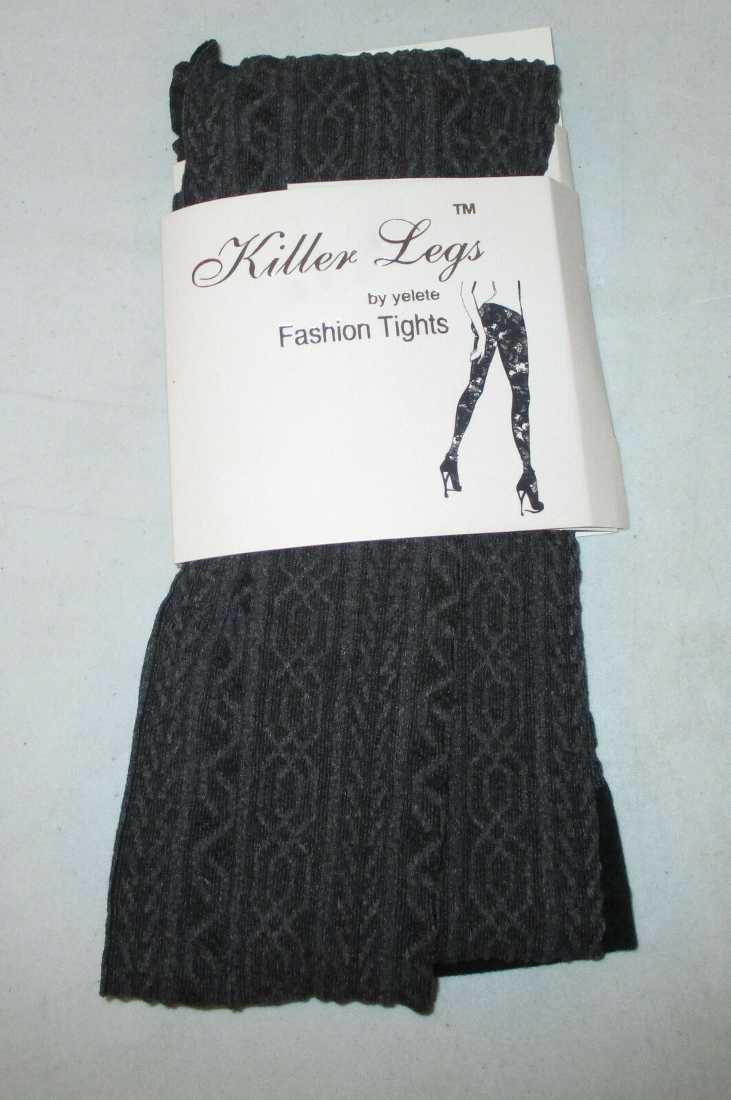 Killer Legs Fashion Tights by Yelete – One Size 92% Nylon 8% Spandex NEW
