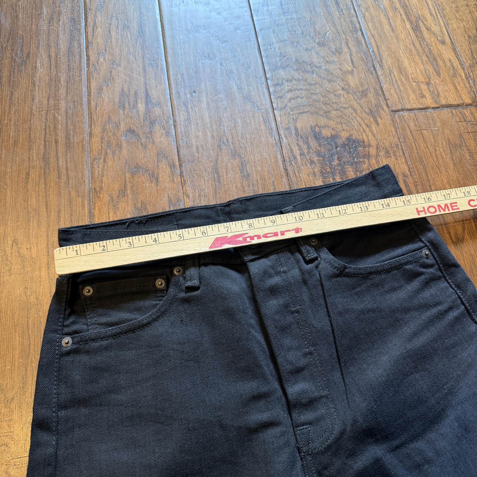 Levis 501 Jeans Mens 30×30 Black Straight Leg Button Fly Denim Pants Classic