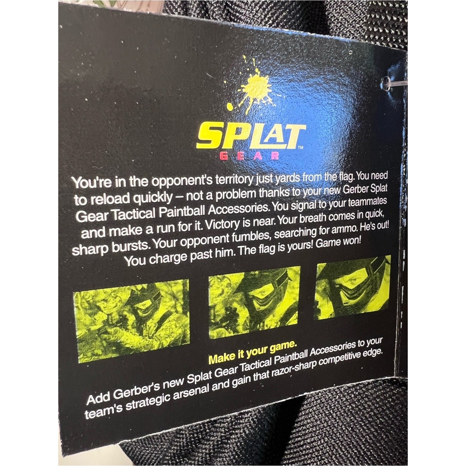 NEW! Splat Gear Black Duffel Bag – Compact Carry Bag for Paintball Mask