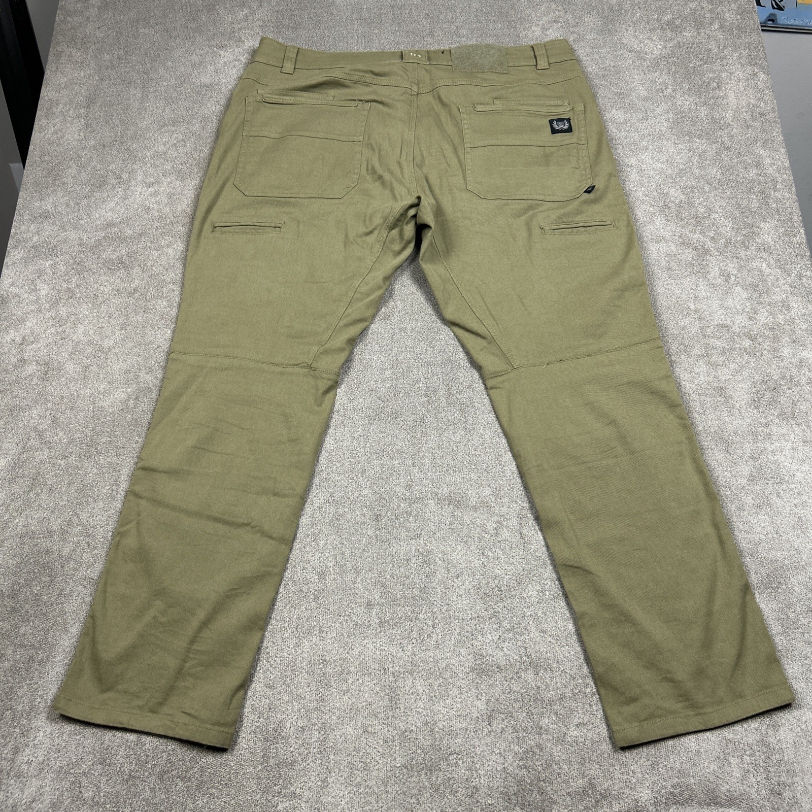TD Apparel Carlos Ray Slim Fit Tactical Pants Mens 38×30 Green Cotton Spandex