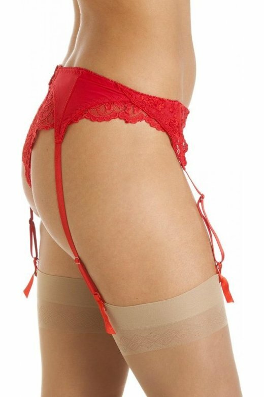 Pretty Lace Suspender Belt White/Red/Black. M/L or L/XL. New/Free Post