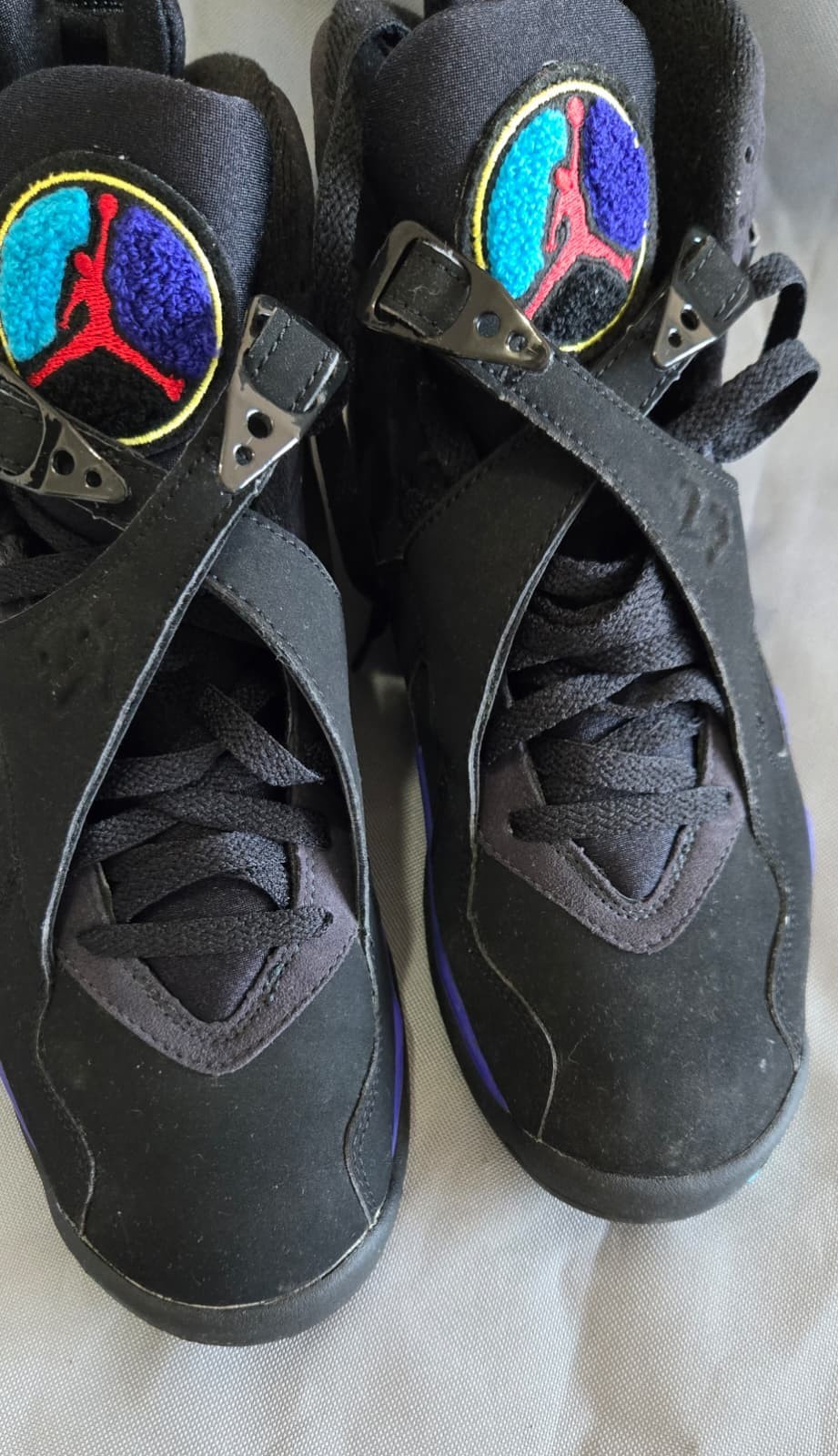 Air Jordan 8 Retro Black Bright Concord Aquatone Men’s US 9.5 UK 8.5 305381-041