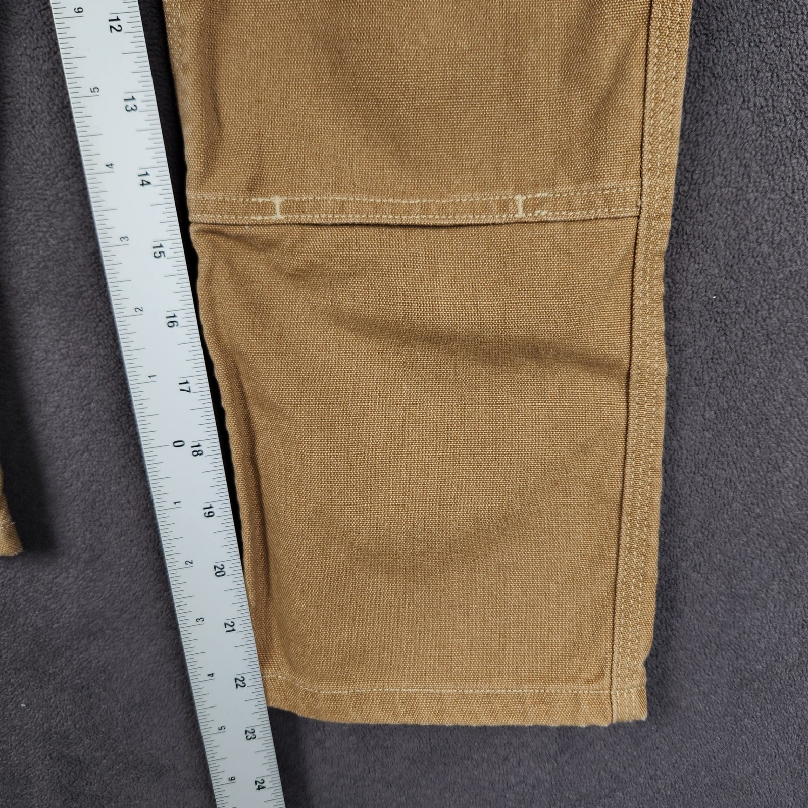 Patagonia Hemp Utility Pants Boys Small Brown Double Knee Canvas Outdoor 66585