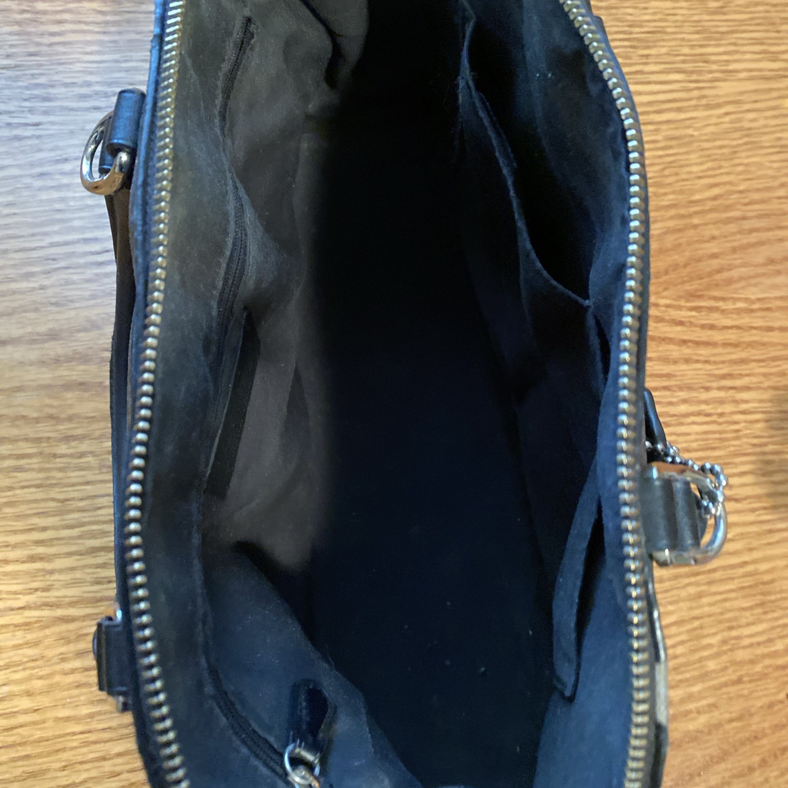 GENUINE COACH FACTORY OUTLET BLACK LEATHER HANDBAG SIERRA SATCHEL # G1777-F58287