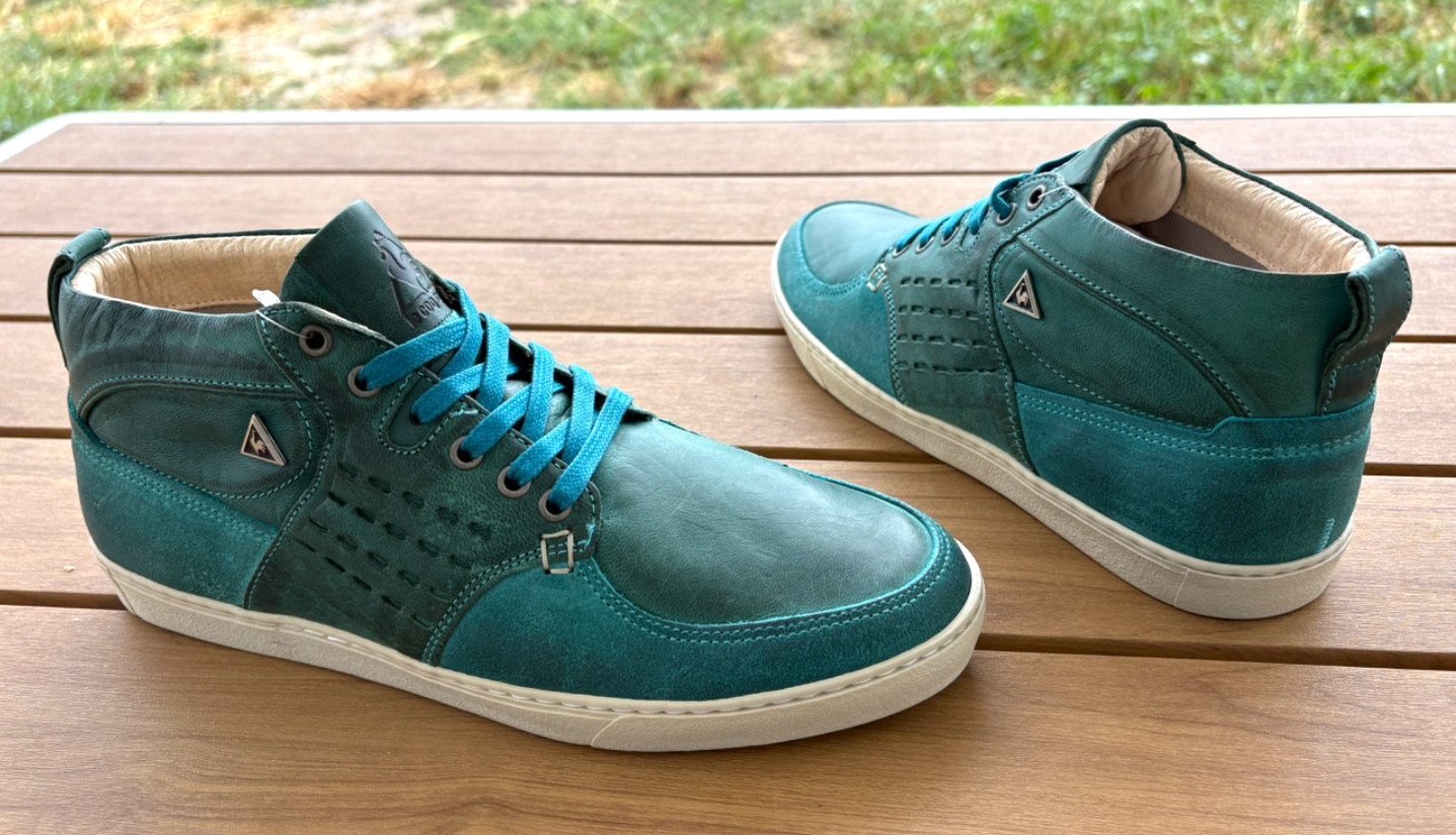 Le Coq Sportif Men Chatillon Leather Green Sneakers Athletic Shoes 9 Trainers 42