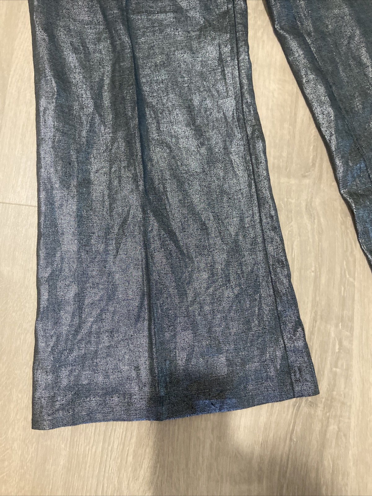 TOKYO COLLECTION 100% Linen Shimmery Wide Leg Pants