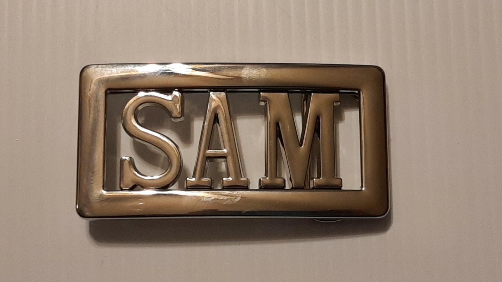Personalized Custom Name Metal Belt Buckle -Put your name / word or# on a Buckle