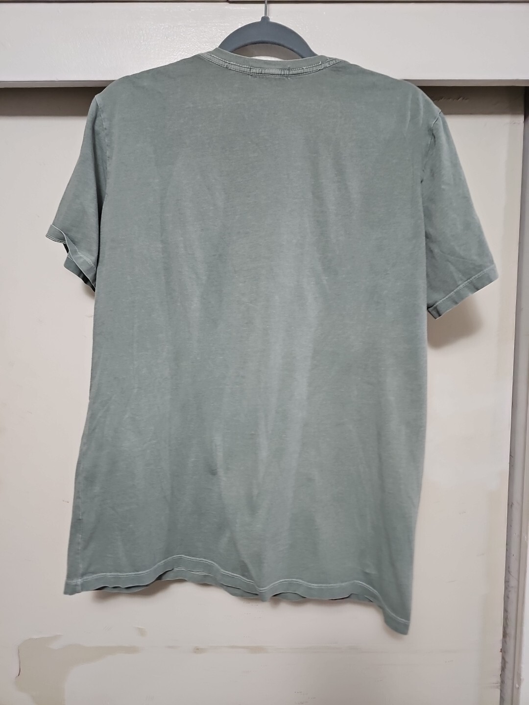 Gustin Jeans Pale Sage Worn Lightweight Lounge Athleisure Tshirt SZ Large