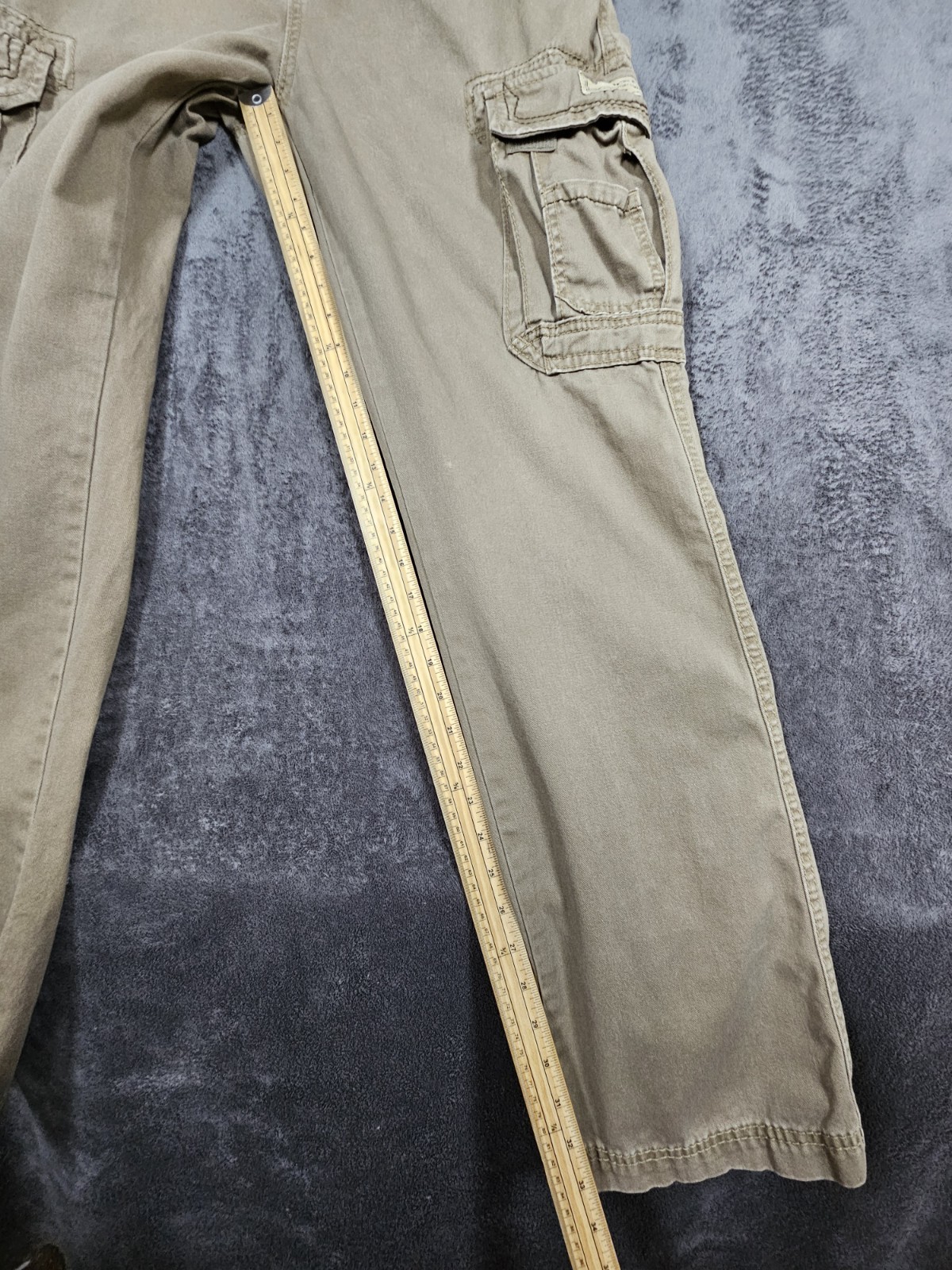 Unionbay Cargo Trousers Khaki/Brown Men’s Size W34 L34 Relaxed Workwear