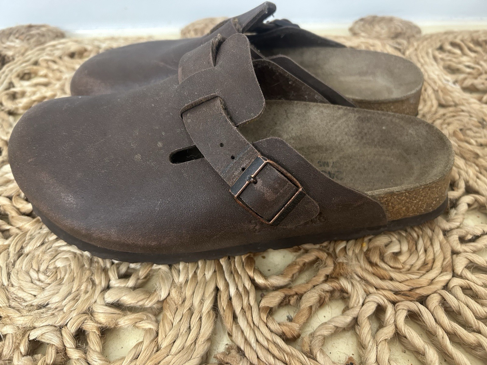 Birkenstock Birkis Boston Style Brown Slip On Clogs Size EU 38 US 7.5