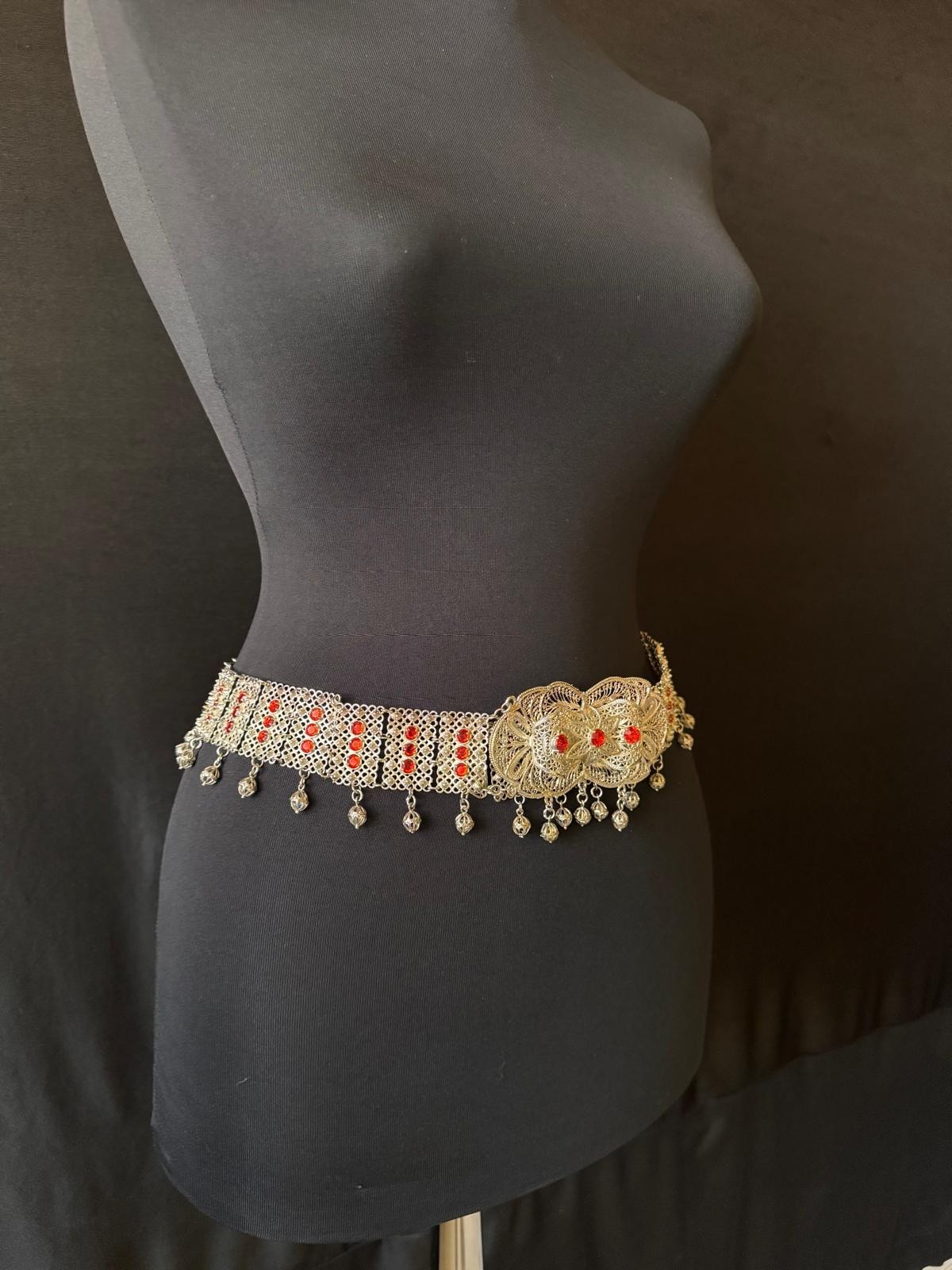 Bridal Belt, Filigree Embroidered, Ottoman Model Bindalli Belt, Anatolian Turkis