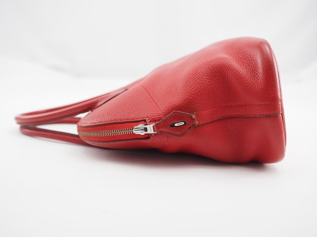 HERMES Bolide 31 Red Rouge Vif Hand Bag W 32cm x H 24cm x D 13cm Ladies