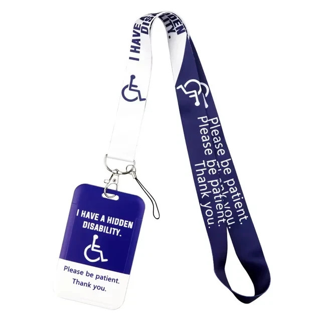 Disability Awareness Lanyard and Badge Holder USA