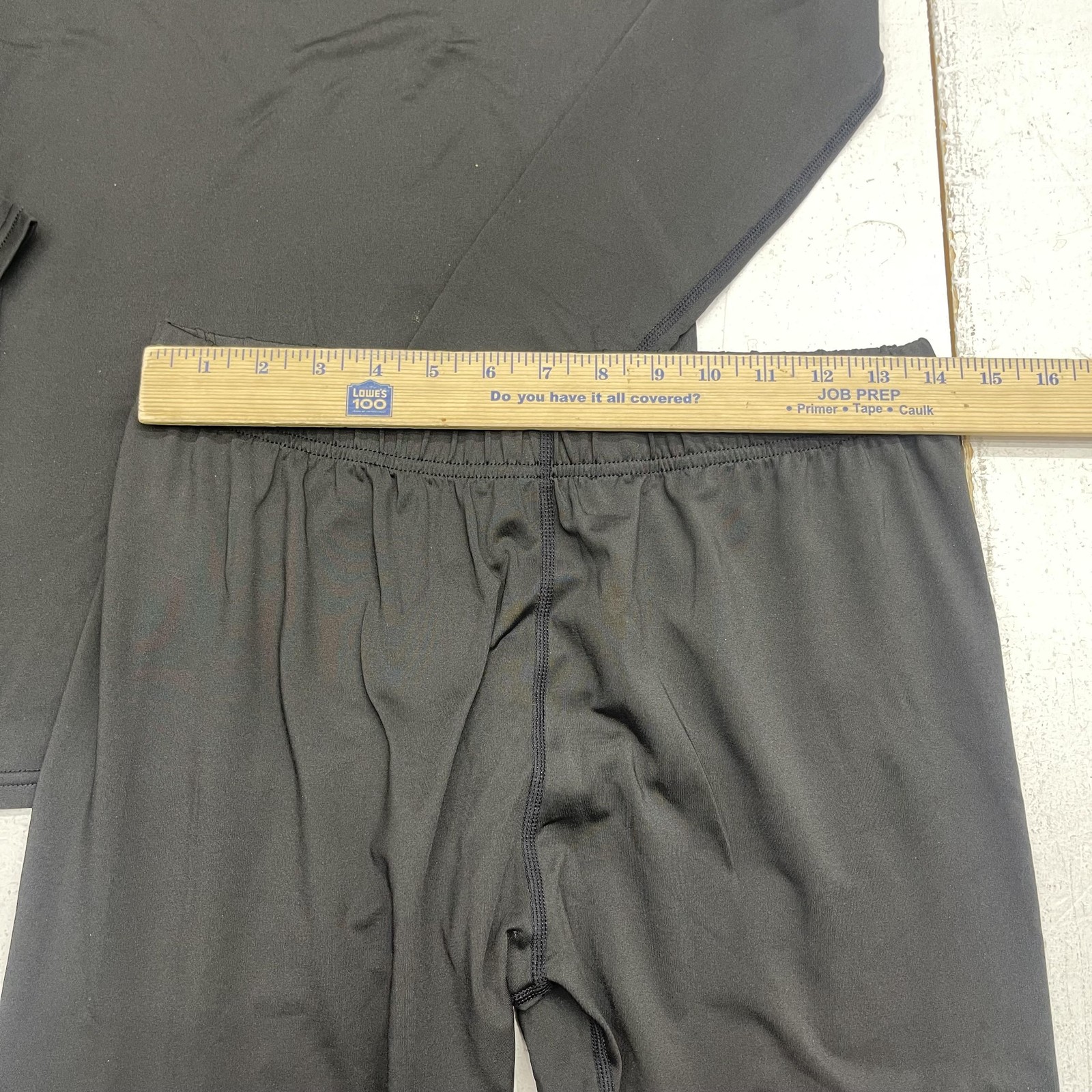 Thermal Long Johns Underwear Set Mens Medium Black Microfiber 2 Piece Base Layer