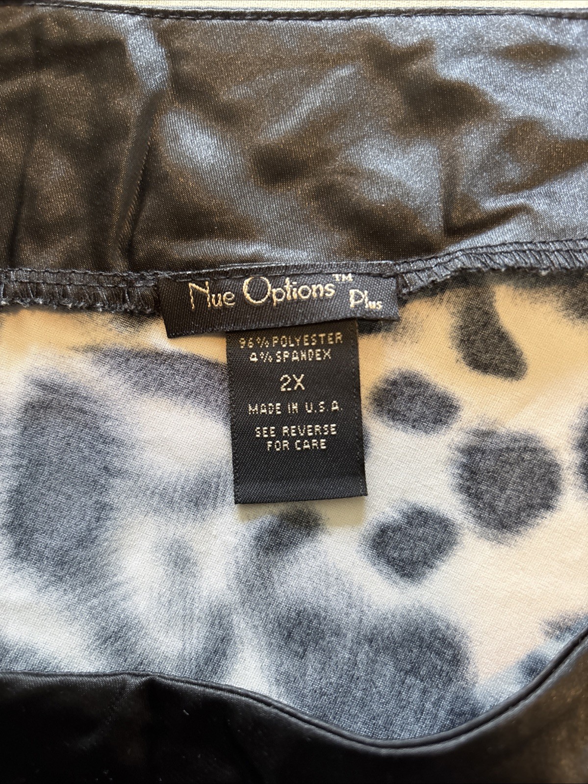 Blouse Plus 2X Black/White Shimmery Sleeveless Top, Whimsical, Zebra Print