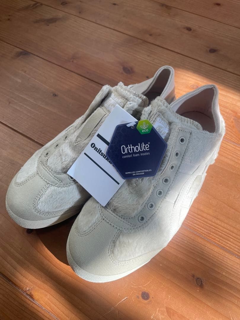 Onitsuka Tiger MEXICO 66 PARATY Slip-On Sneakers Fur Trim 7.5US Used