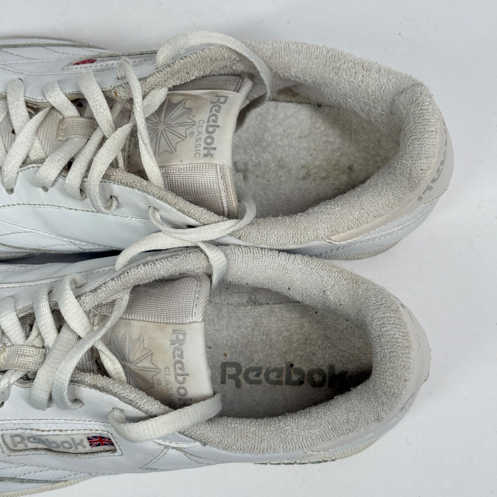 Reebok Club C 85 Classic Sneaker Lace Up White Leather Casual Men’s Size 11.5