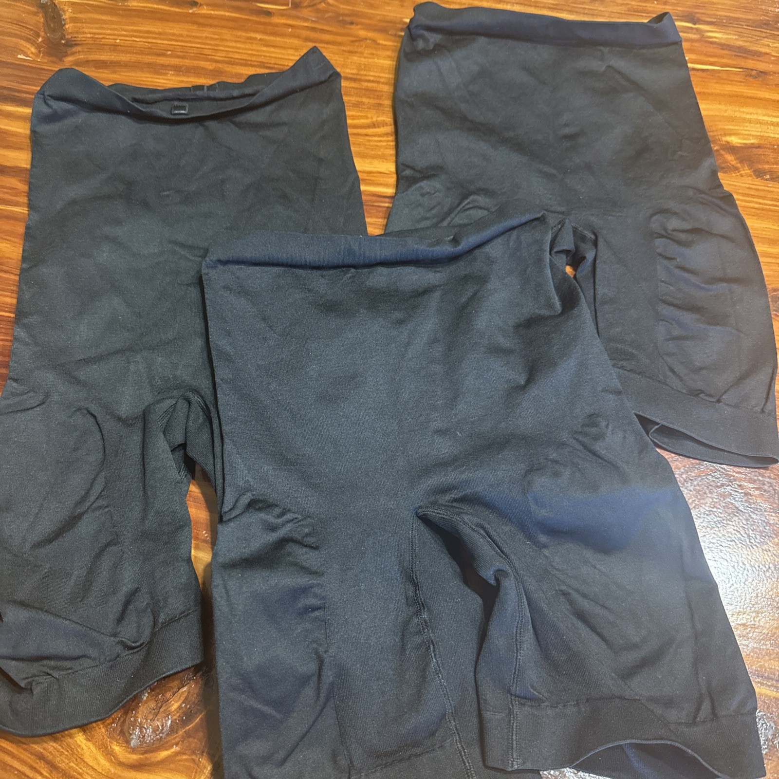 Shape Wear Small Tummy Control Butt Booty Thigh 3 Pack New Black No Package