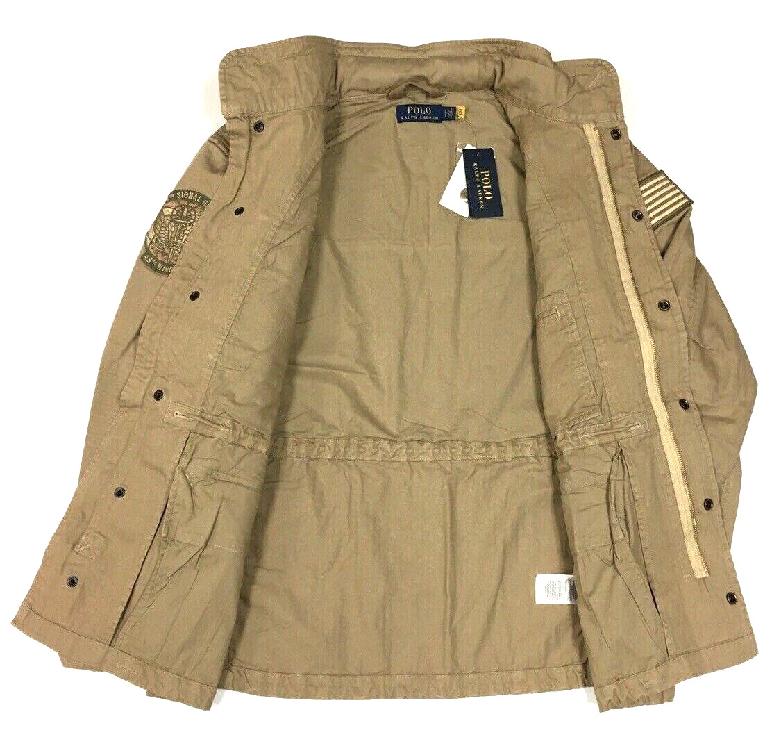 Polo Ralph Lauren M65 Military Army Paratrooper America Flag Desert Field Jacket