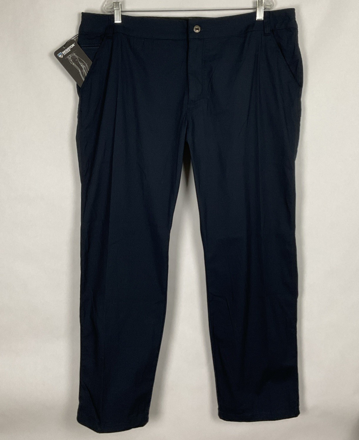 Kuhl NWT Mens Resistor Lite Hiking Chino Pants 42×30 Navy Nylon Blend New