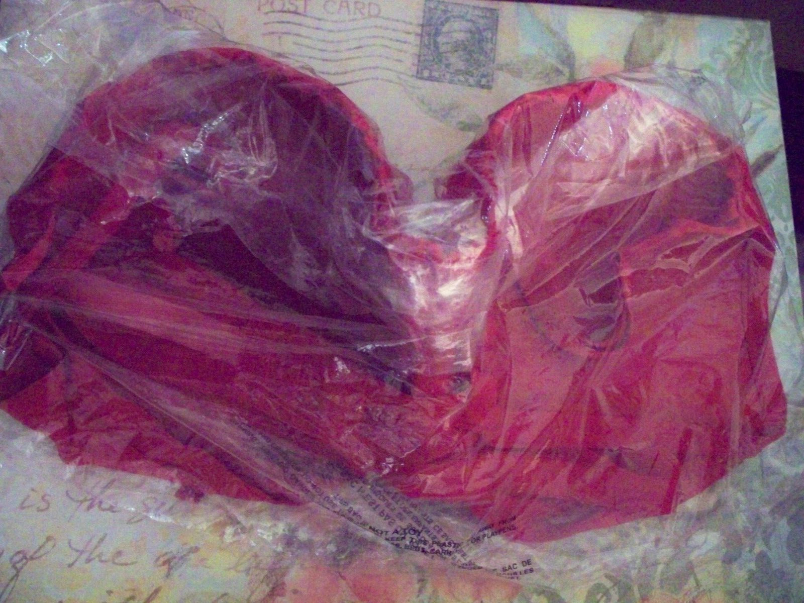 38D Red FLORAL LACE w Mesh Wings Extreme Lift Victorias Secret Plunge PU UW Bra