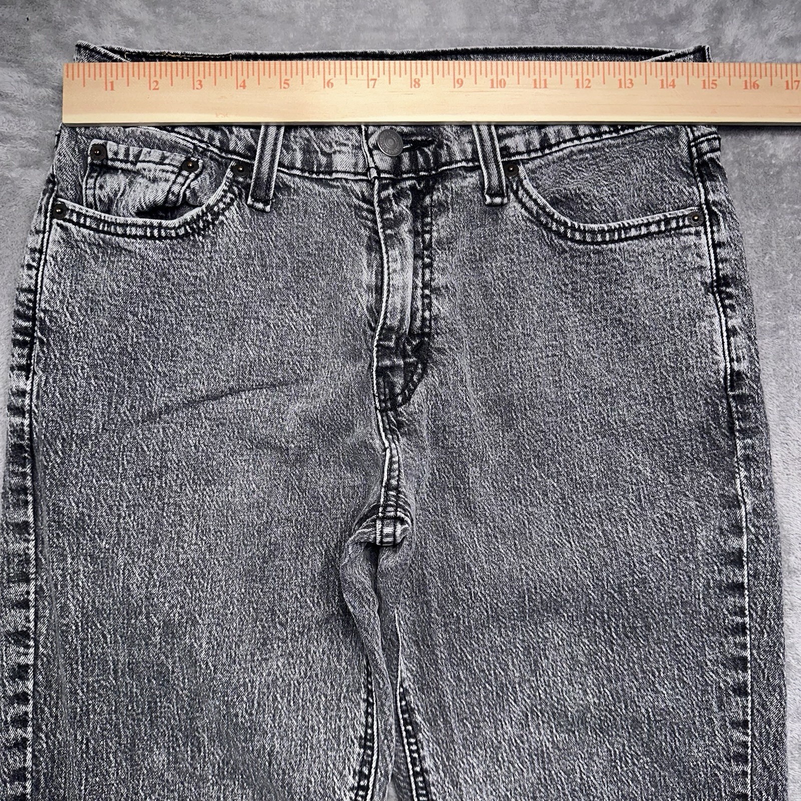 Levi’s 541 Black Acid Wash Athletic Fit Taper Denim Jeans Men’s Size 30Wx29L