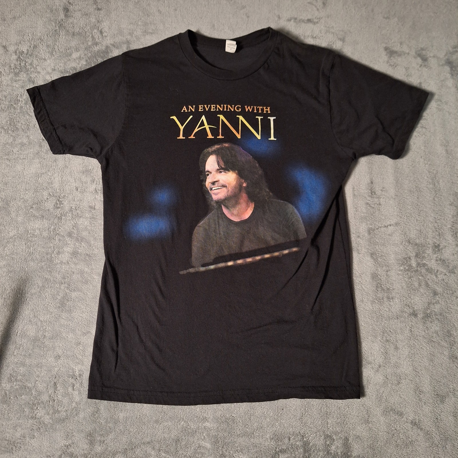 Yani In Concert 2012 Tour Shirt Short Sleeve Size Small Black Cotton