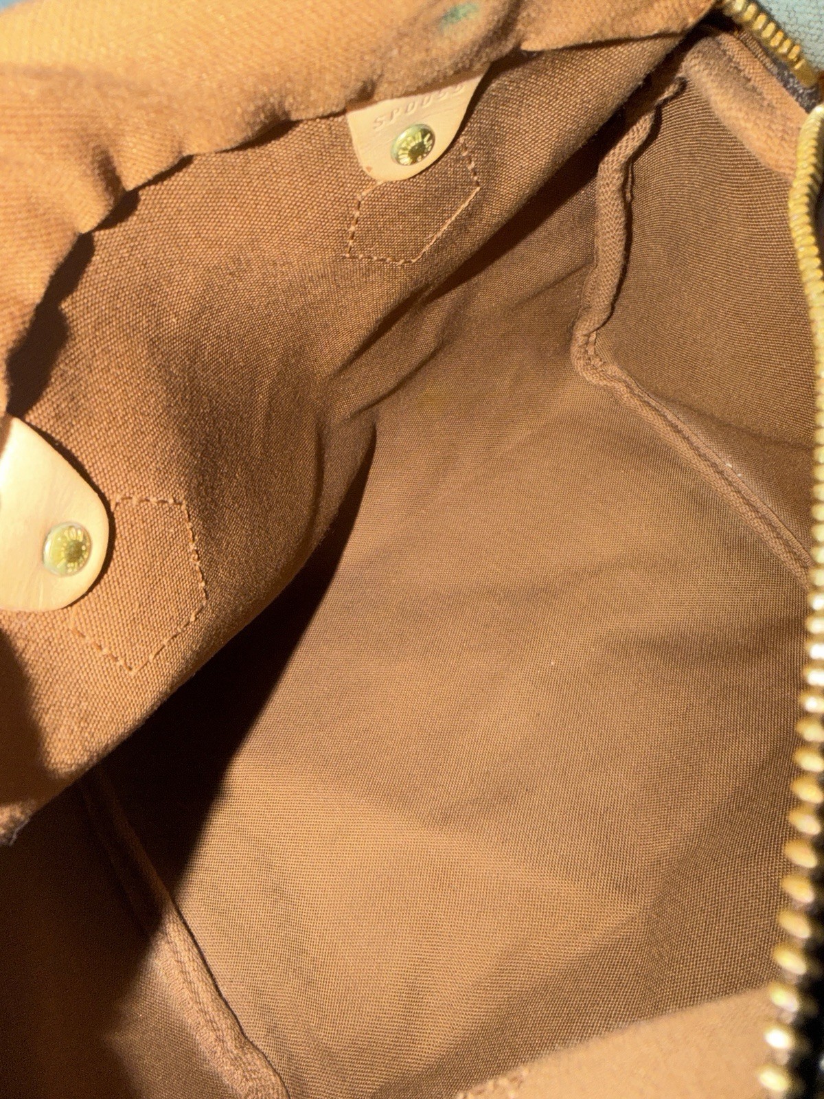 Louis Vuitton Speedy Satchel 25 Brown Canvas Monogram Cerises