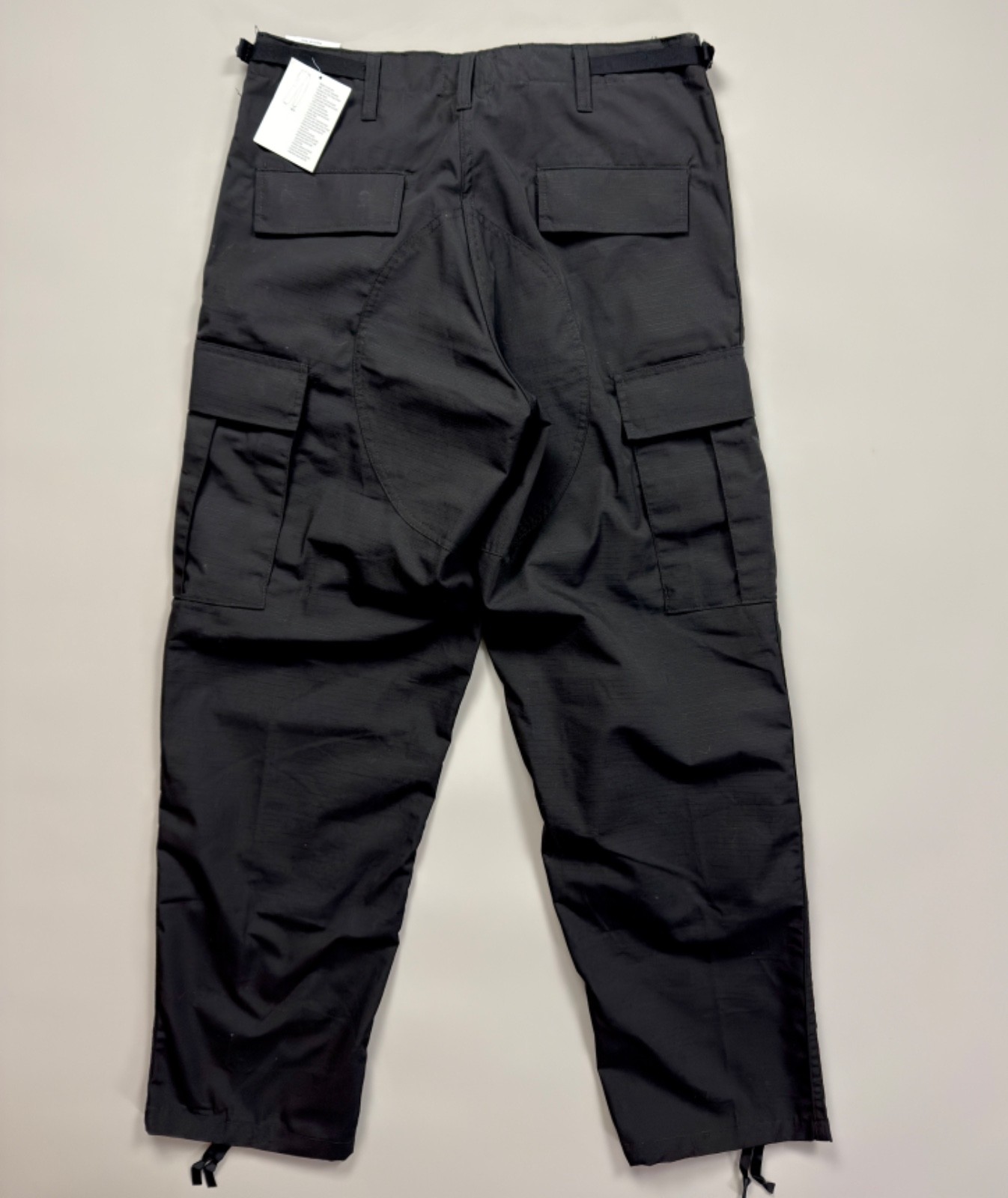 GALLS Mens Medium x 32″ 6 Pocket Ripstop BDU Pants Black Poly Cotton Tactical