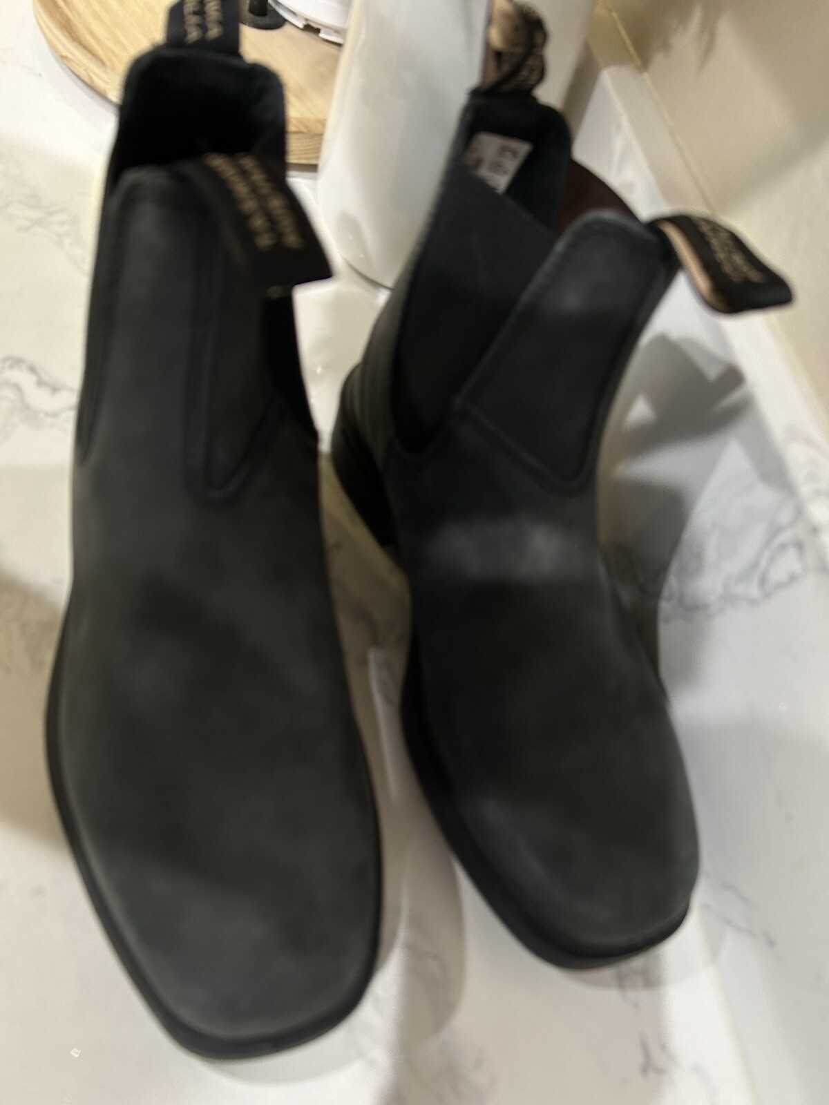 Blundstone NEW Tasmania Australia Rustic Black Leather Boots Men 5 Women 7