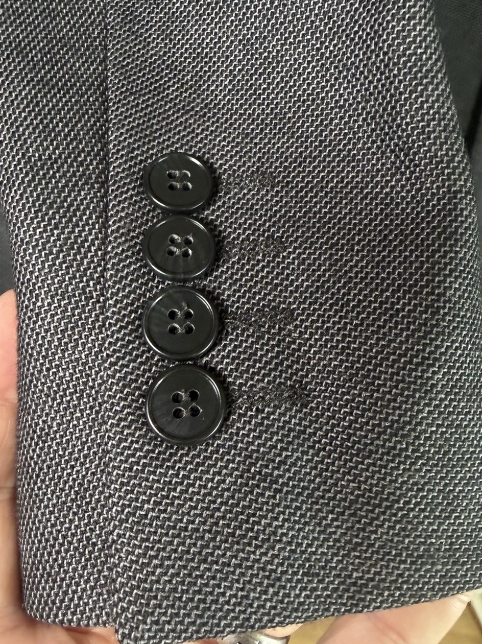 M&S Men’s Tailoring Soft Touch Blazer Jacket 48” Chest Medium Woven Charcoal