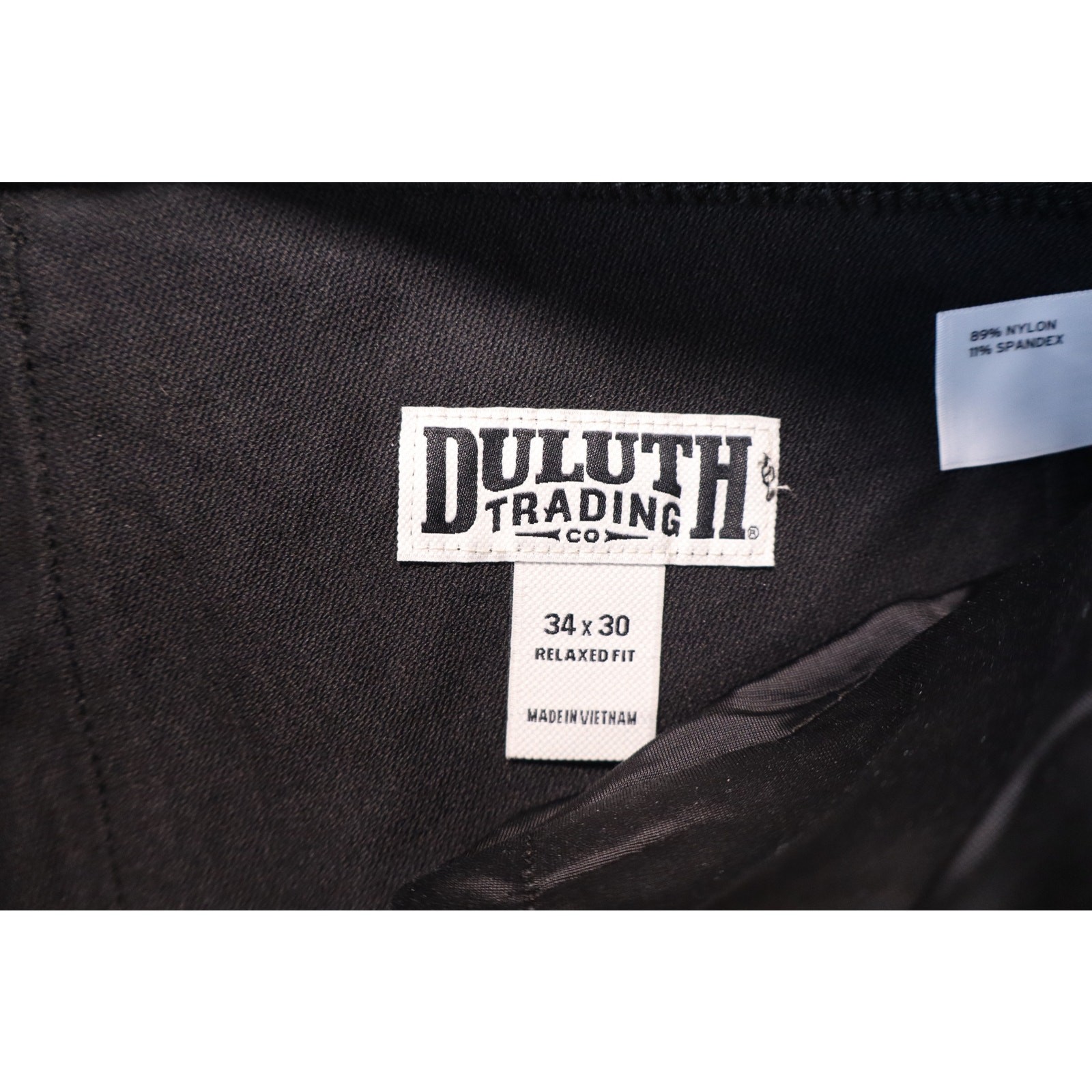 NEW Duluth Trading Co Men’s Black Flexpedition Relaxed Cargo Pants 34×30