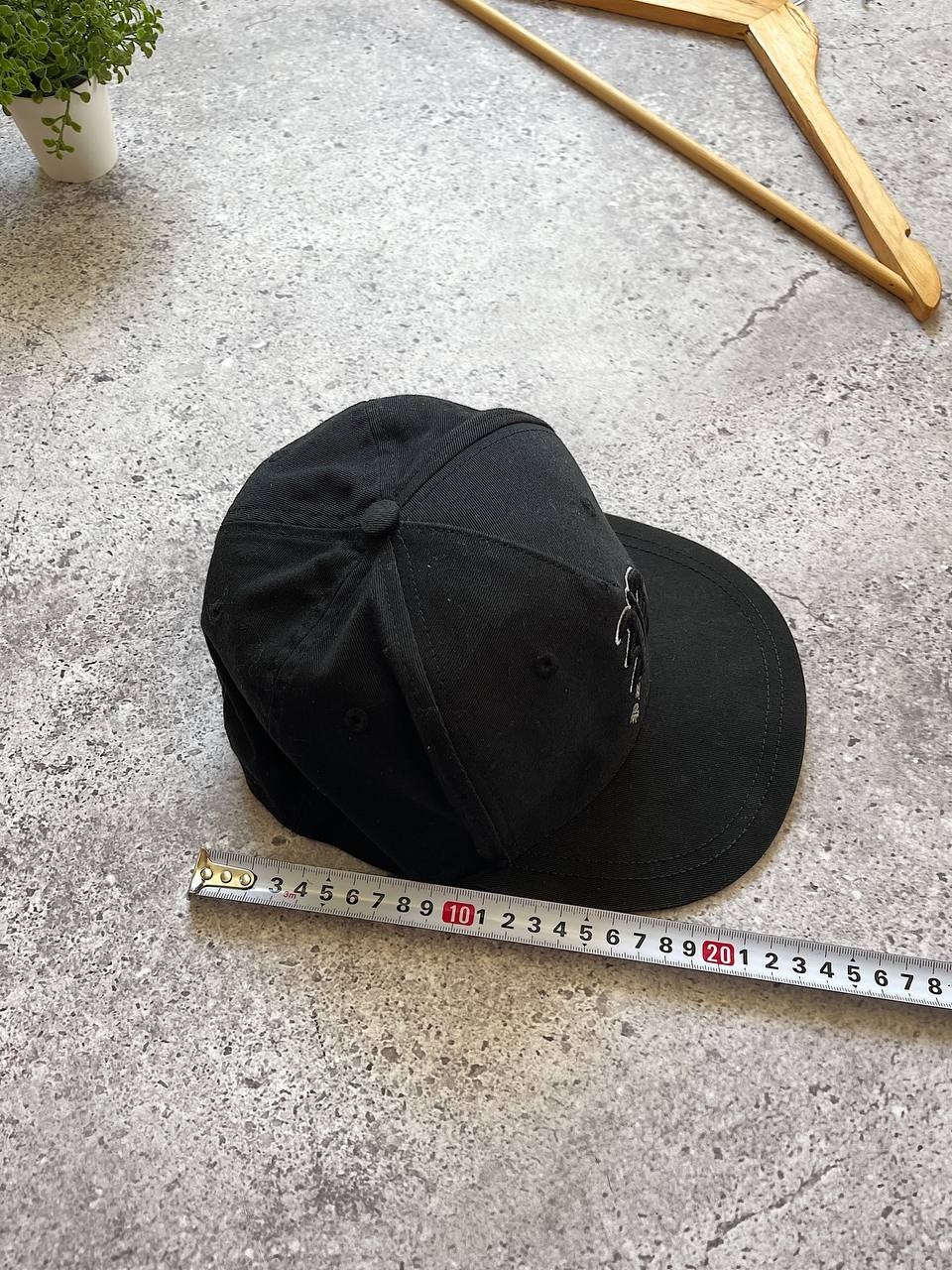 Philipp Plein Black Snapback Cap Logo Embroidered Cotton Adjustable Hat