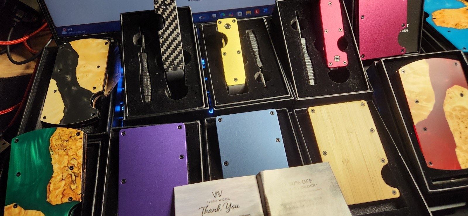 Avantwood wallets and key holders